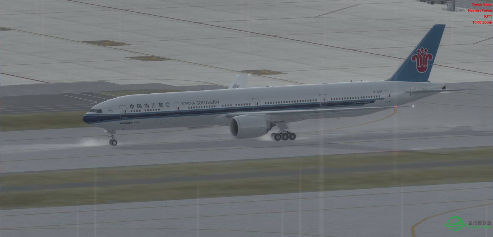 P3Dv3 南航 777-300ER ZGGG-RJTT-179 