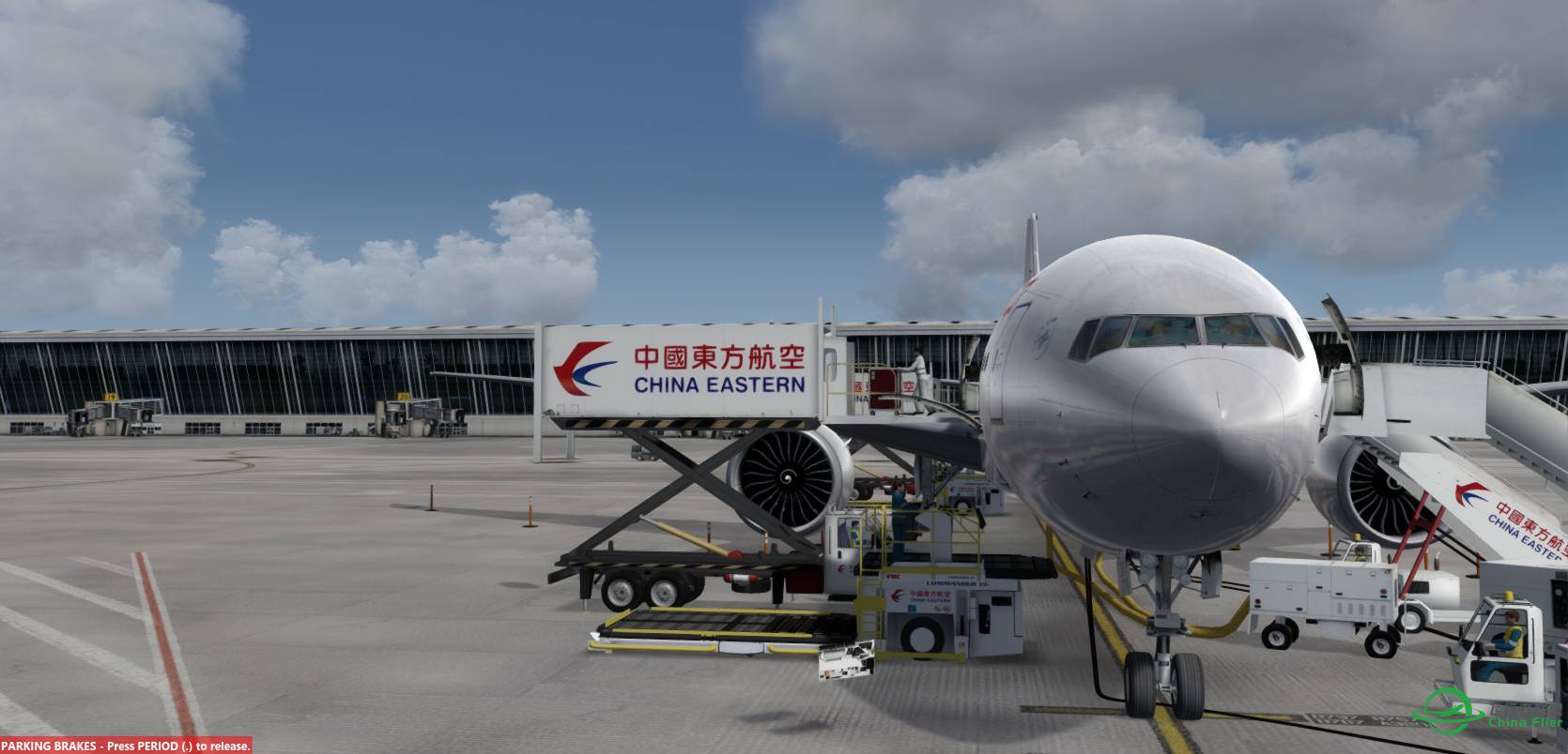 P3Dv3 东航77W浦东出发-228 