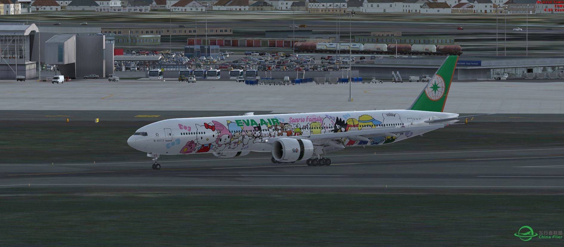 B777 EVA B16703 Kitty @ EPWA-5868 