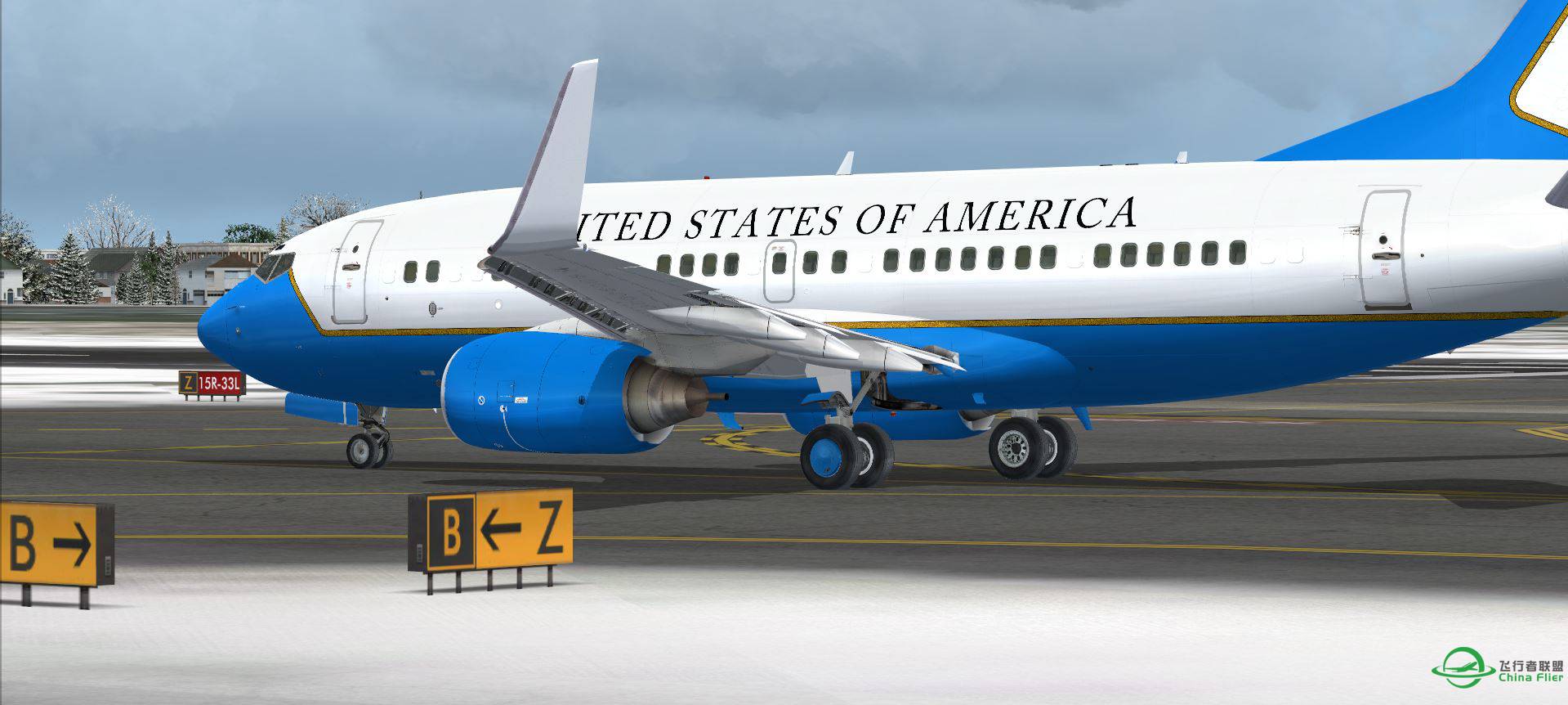 B737 US AirForce1 @ KBOS-2147 