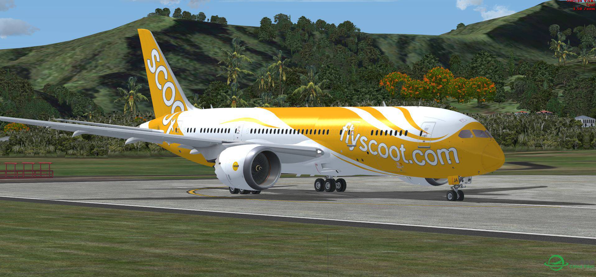 B787 scoot @ NCRG-6212 