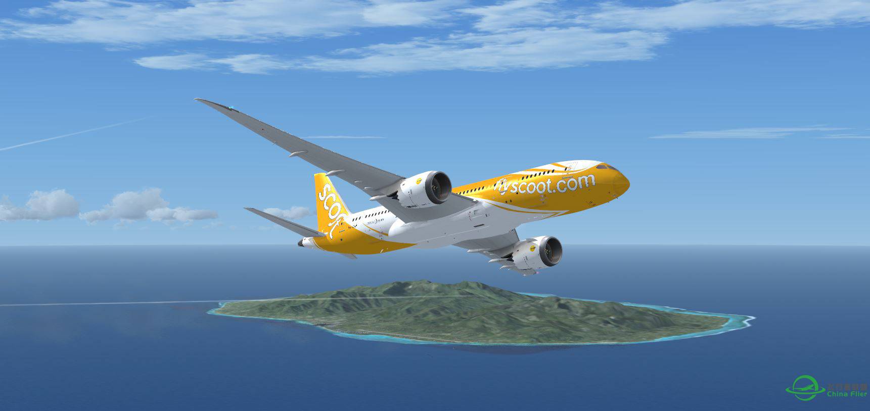 B787 scoot @ NCRG-4975 