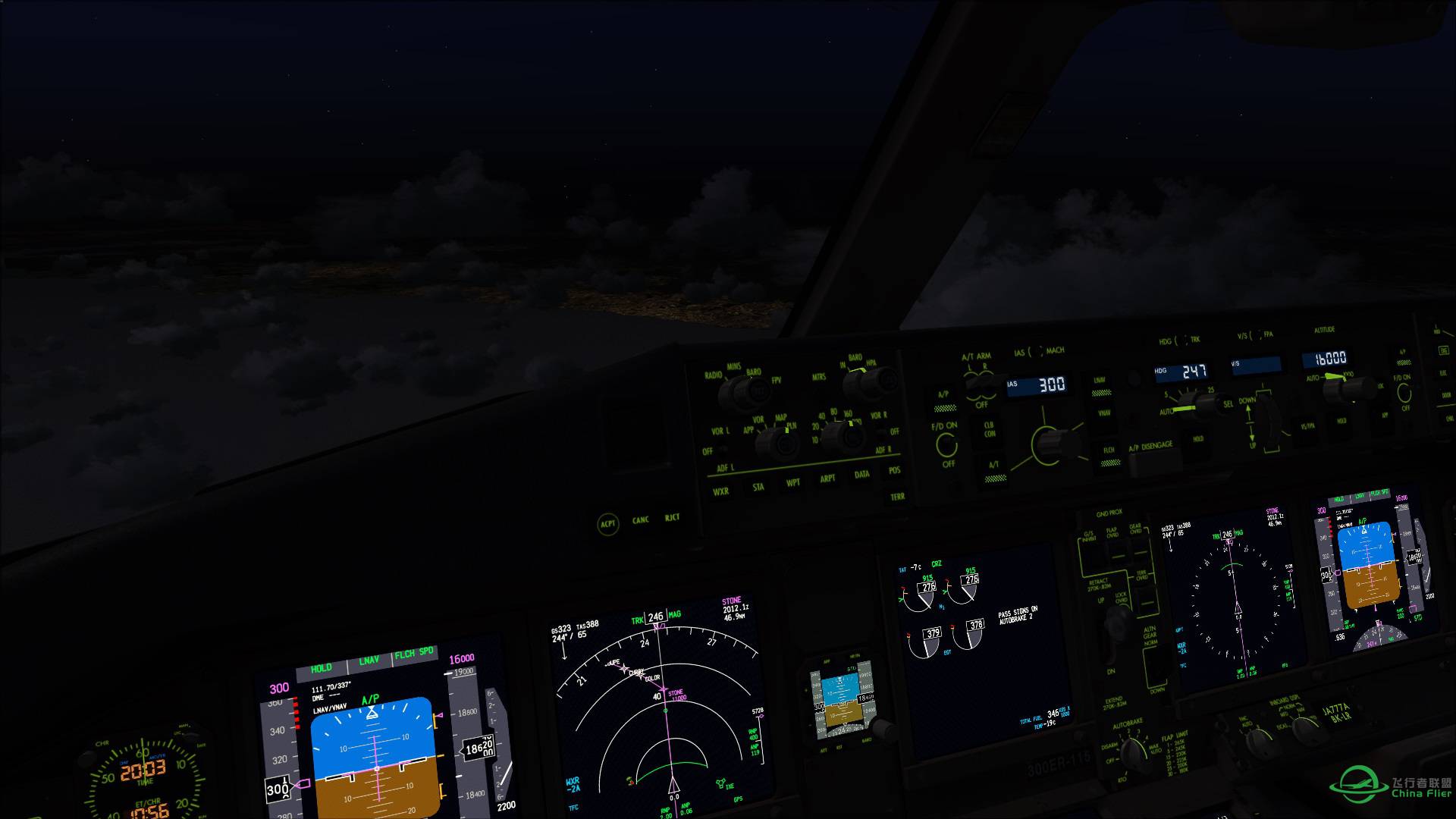 [FSX] HND国际线开发 全日空NH105 洛杉矶-东京羽田-6875 