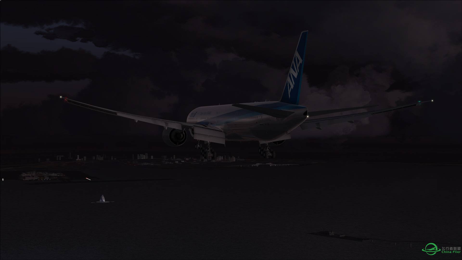 [FSX] HND国际线开发 全日空NH105 洛杉矶-东京羽田-3690 