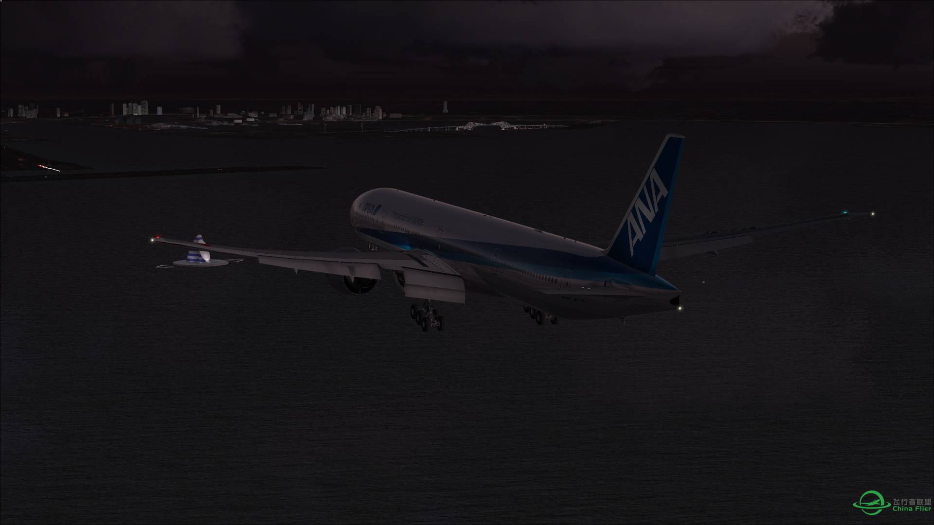 [FSX] HND国际线开发 全日空NH105 洛杉矶-东京羽田-2261 