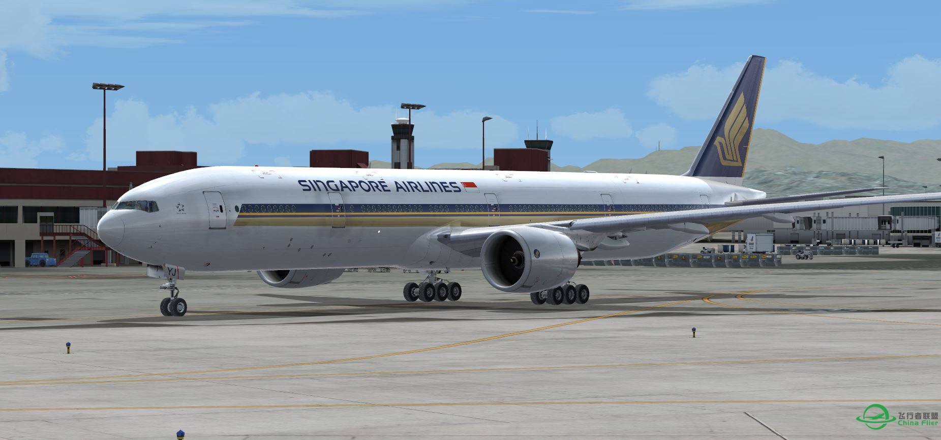 B777 Singapore @ KLAS-5539 