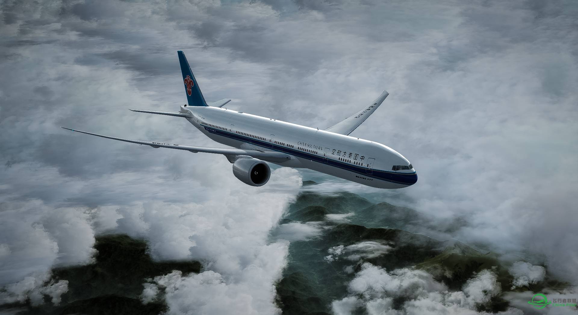 P3D 中国南方航空 PMDG 777-8543 