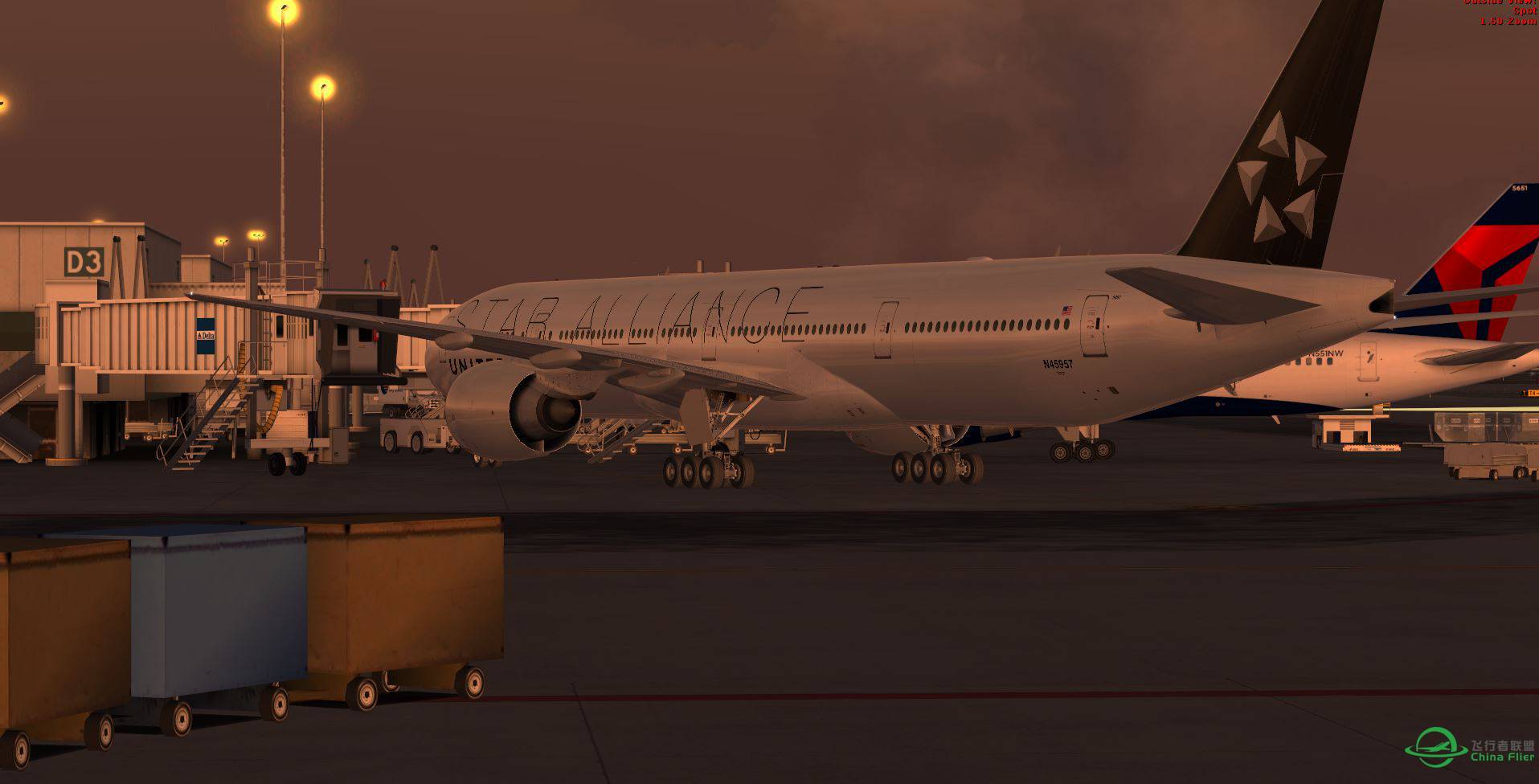 B777 United Star @ KFLL-7033 