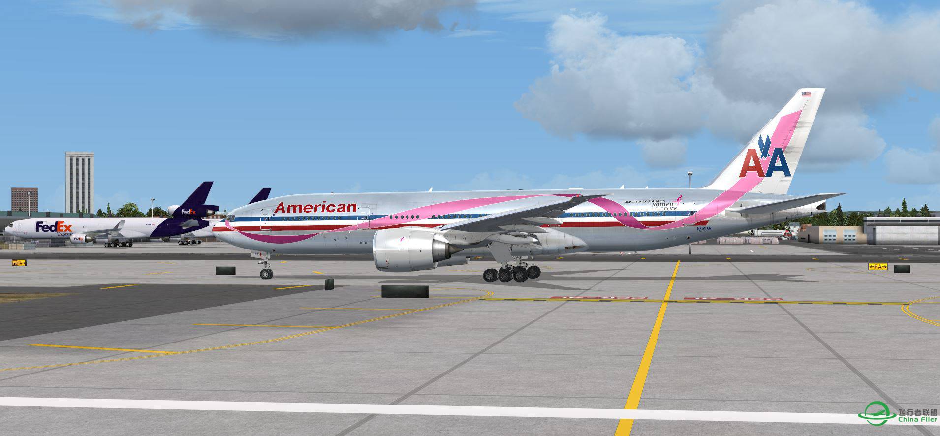 B777 American Airline-8585 