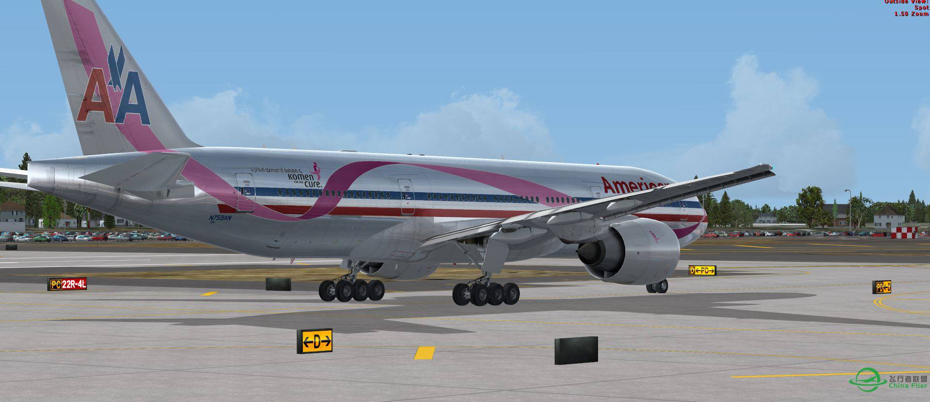 B777 American Airline-9805 