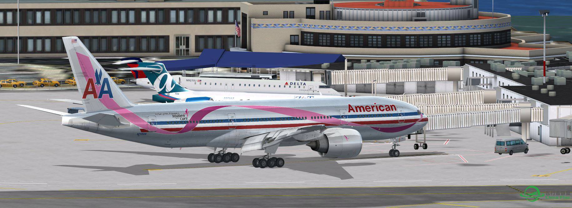 B777 American Airline-9633 