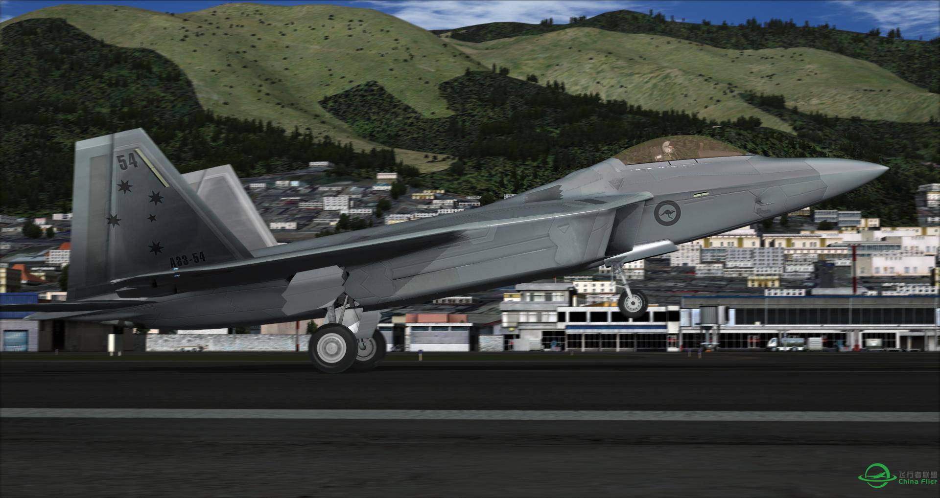 F-22“猛禽”Raptor 老基多机场起飞-5199 