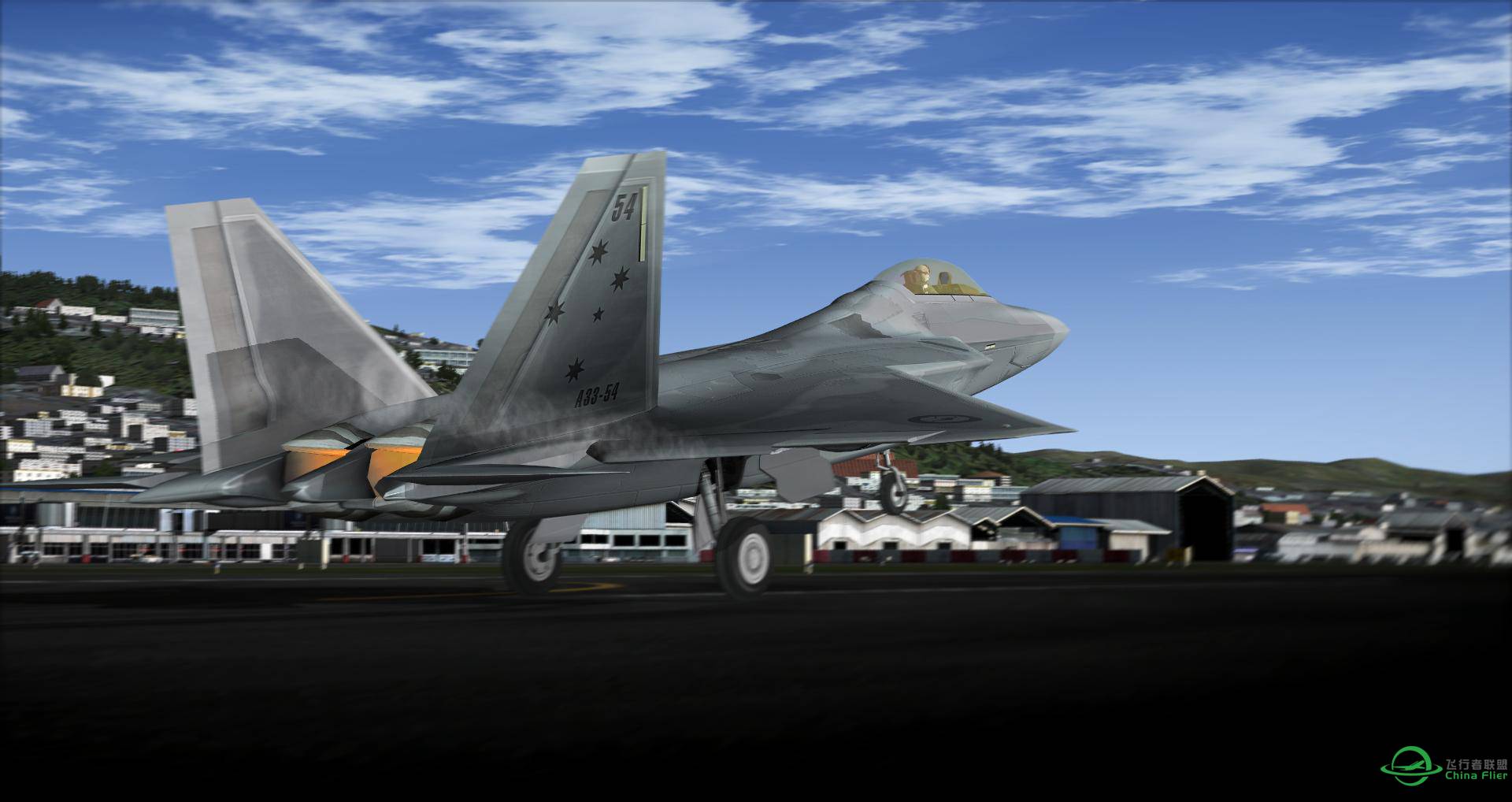 F-22“猛禽”Raptor 老基多机场起飞-2814 