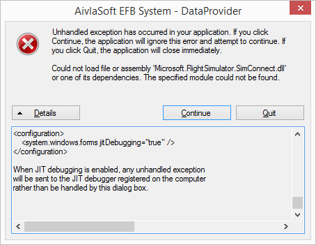 AivlasSoft EFB 运行错误-2216 