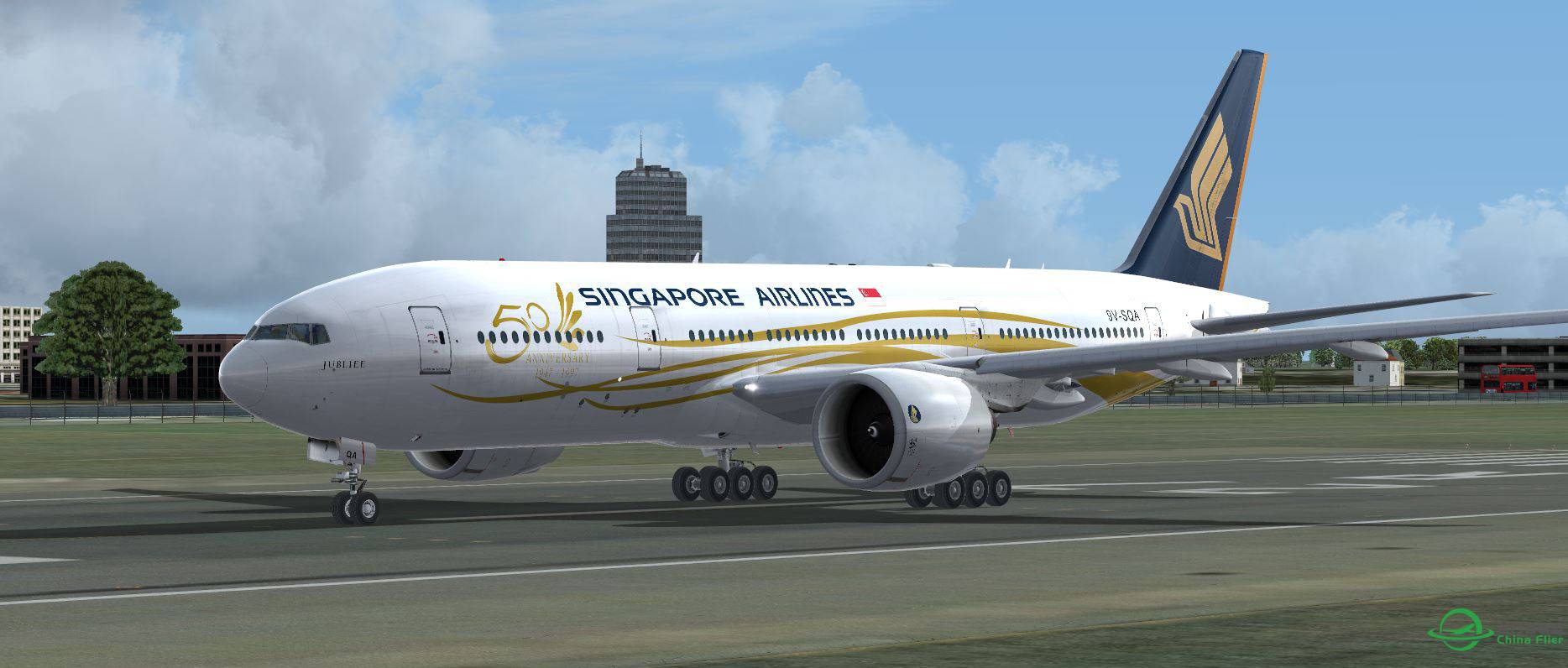 B777 Singapore @ EGLL-7661 