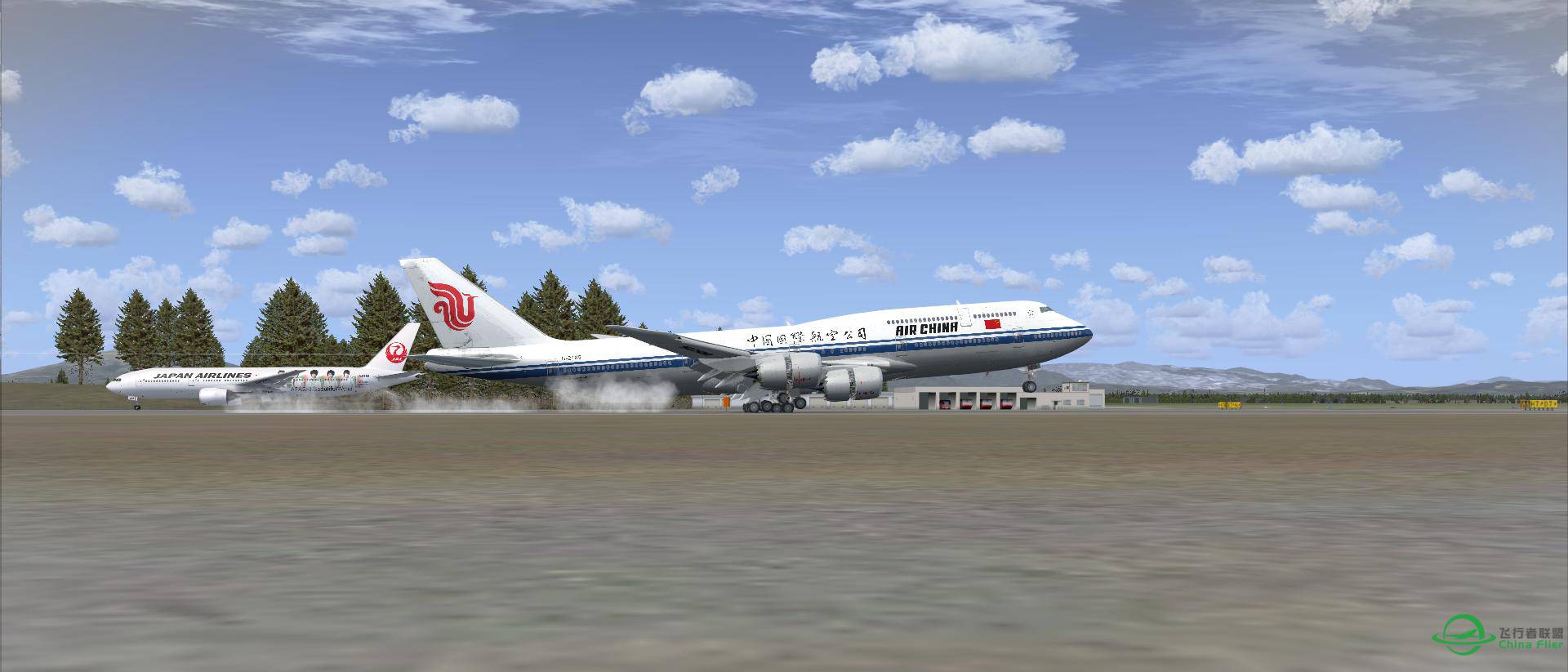 久违的空中女皇，国航748 落地 日本新千岁机场-3000 