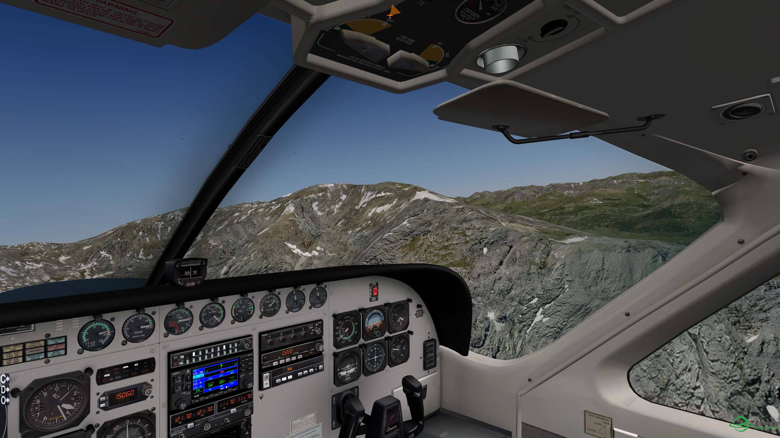 X-Plane 10.45 + HD Mesh Scenery v3 的截图 , 效果蛮不错呢 !-6402 