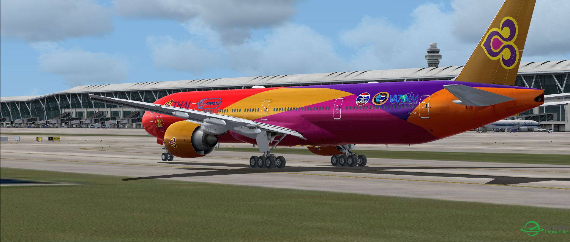 B777 Thai @ ZSPD-2802 