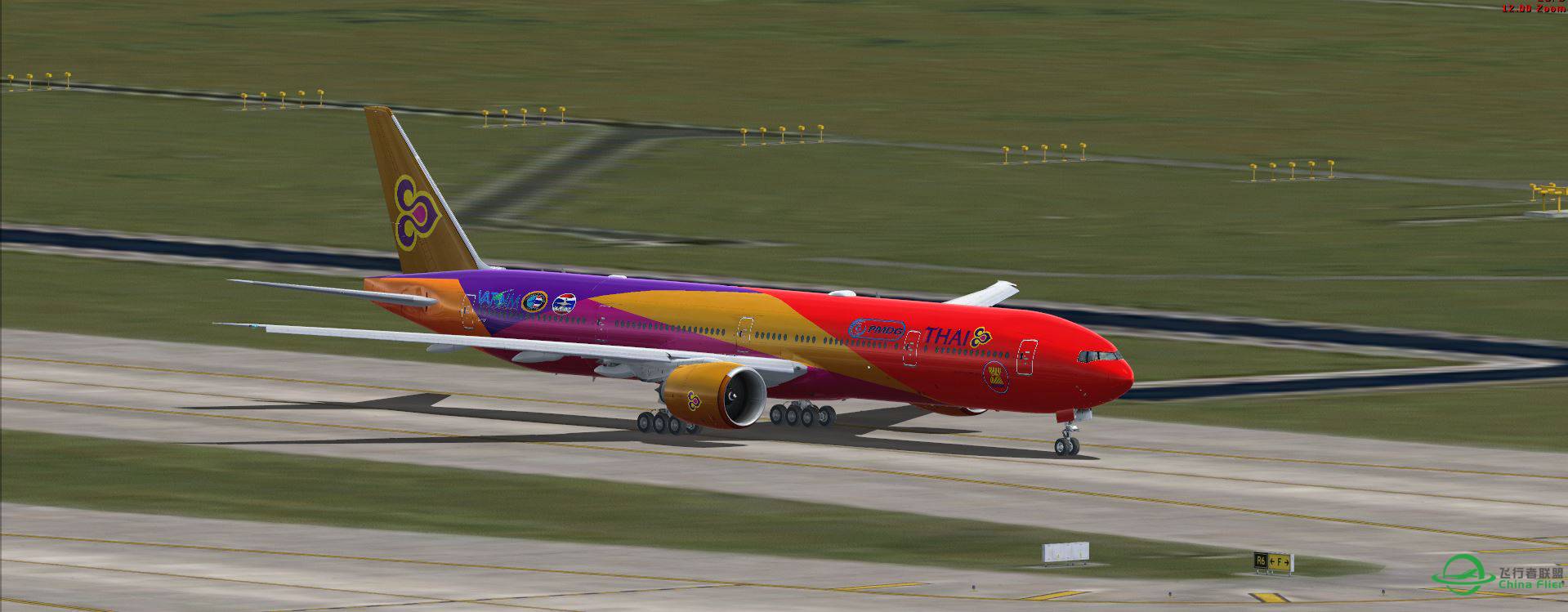 B777 Thai @ ZSPD-4550 