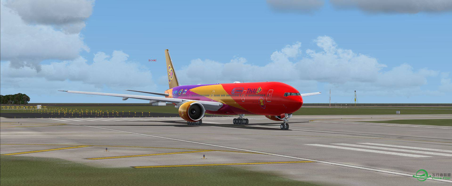 B777 Thai @ ZSPD-6902 