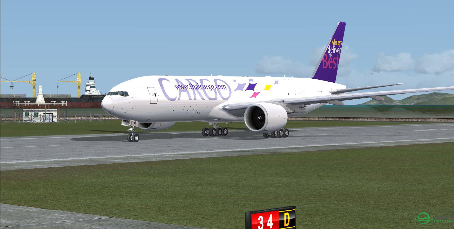 B777 Thai Cargo @ VMMC - RCTP-7953 