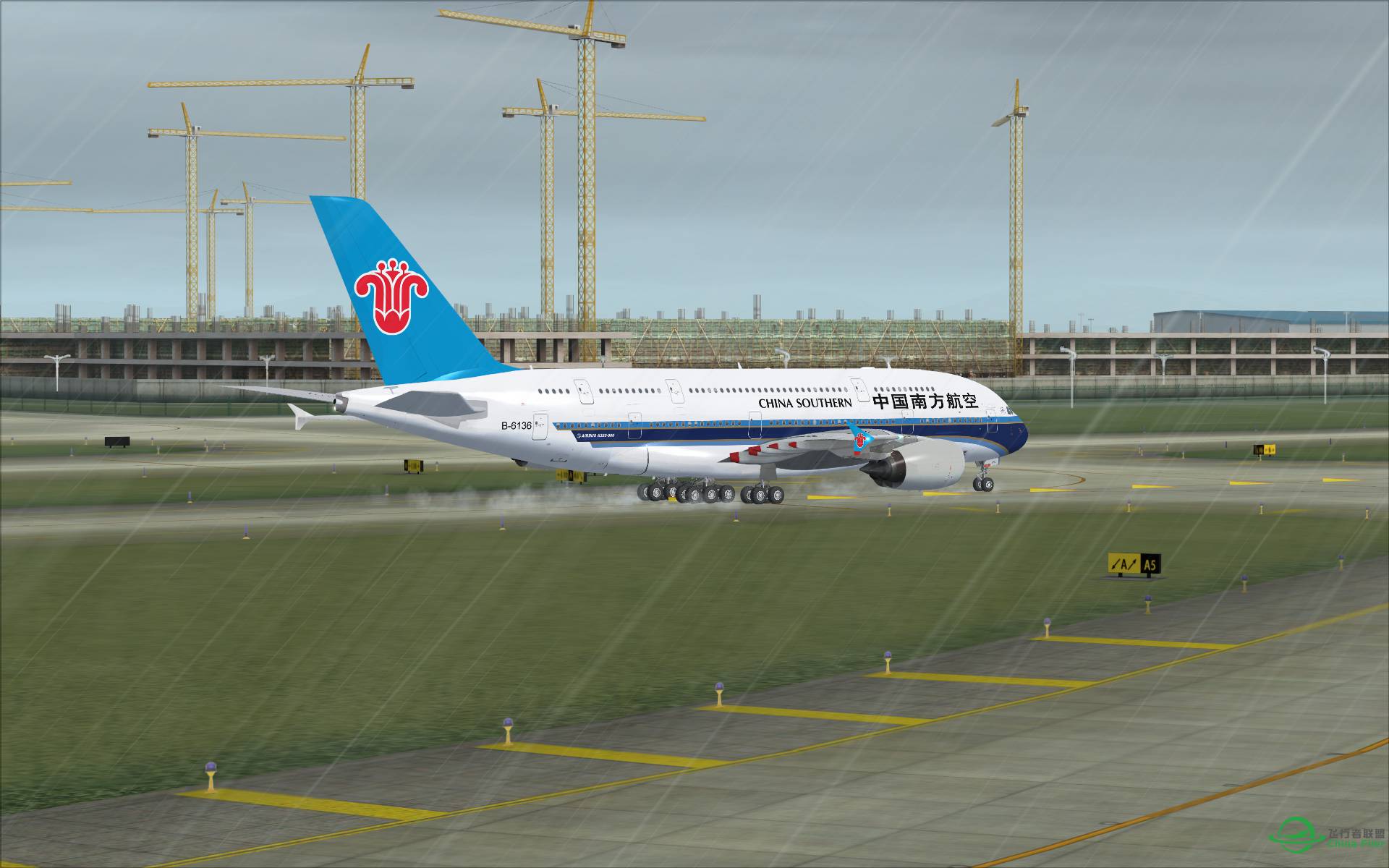 【520，FSX】南航380试飞 ZGGG-ZAAC（多图）-3851 