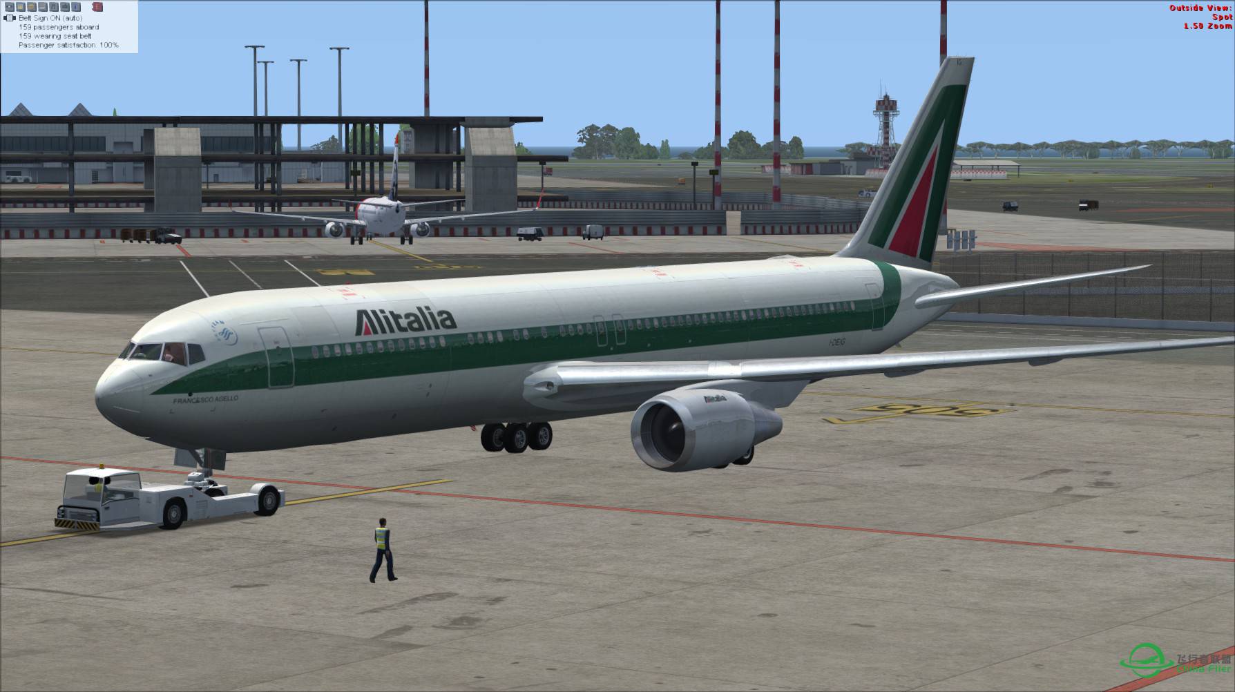 意大利航空 767-300ER 罗马-吉隆坡-3491 