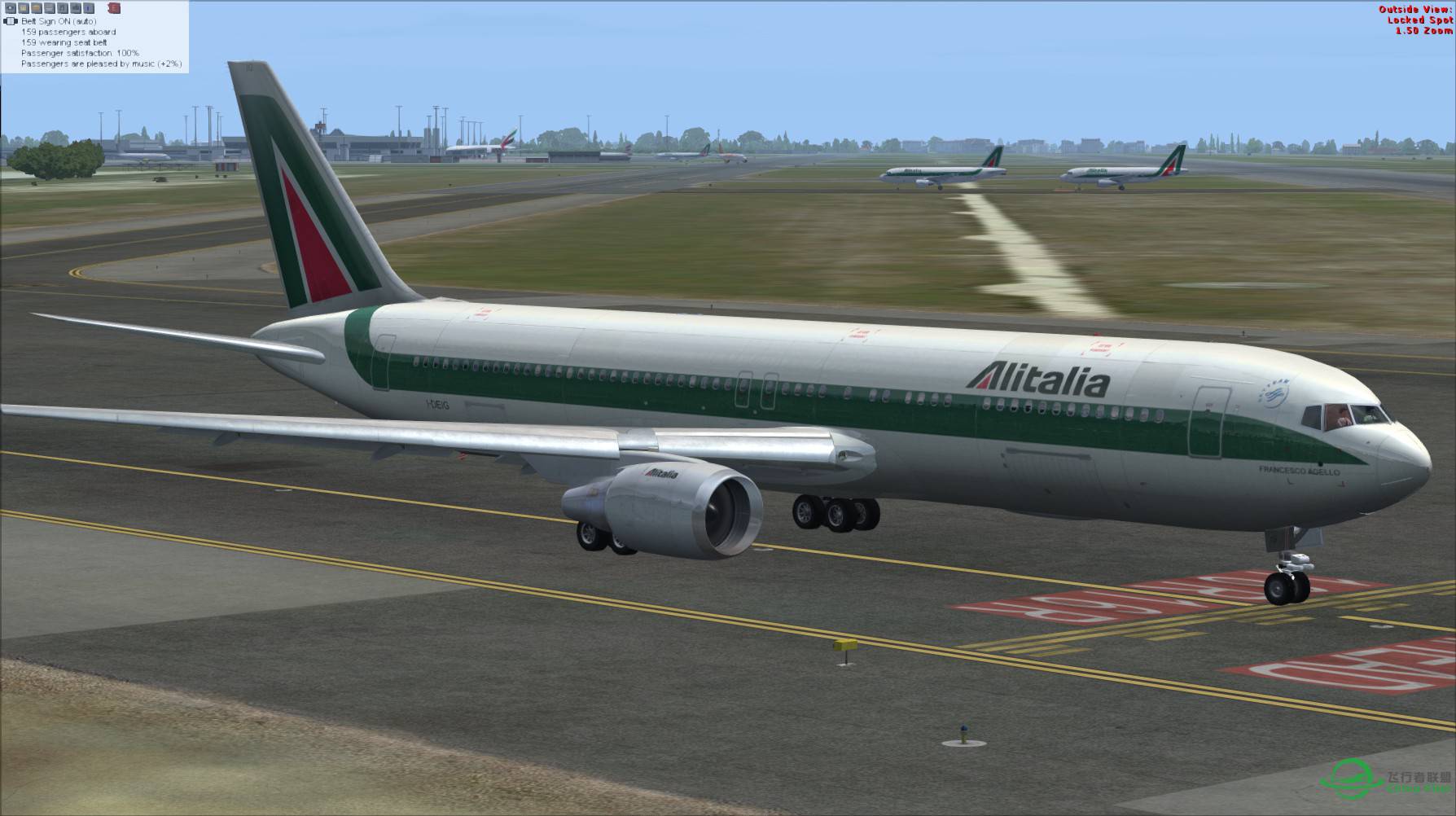 意大利航空 767-300ER 罗马-吉隆坡-3370 