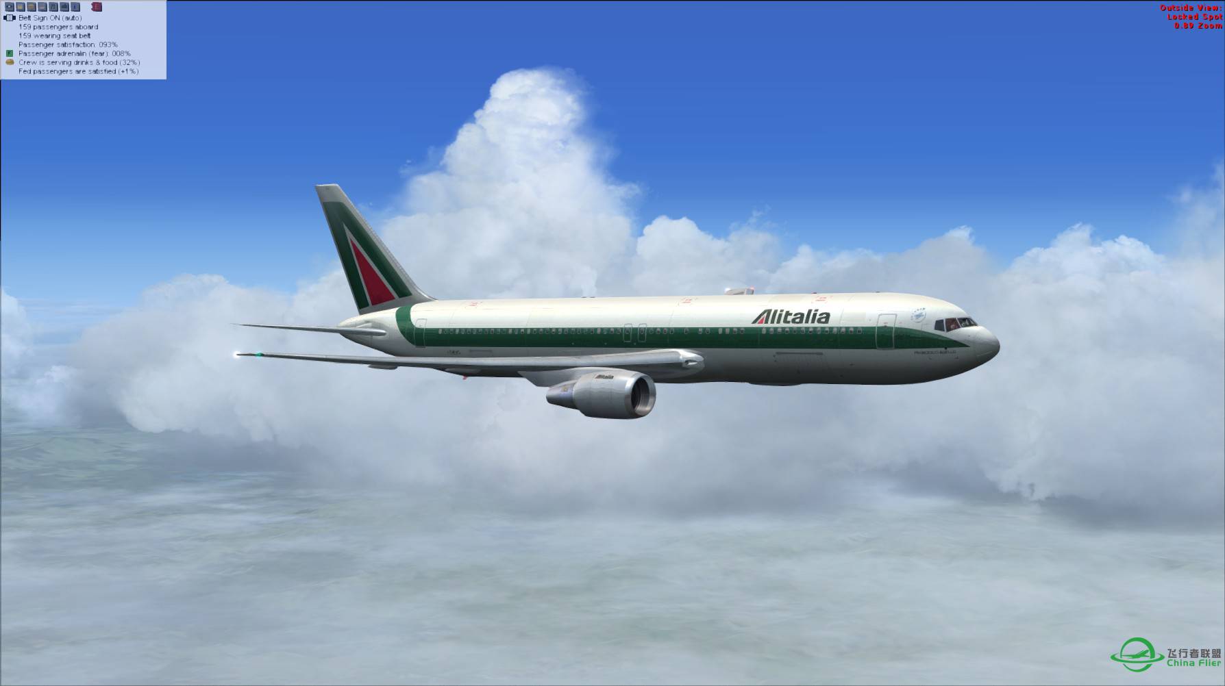 意大利航空 767-300ER 罗马-吉隆坡-6878 