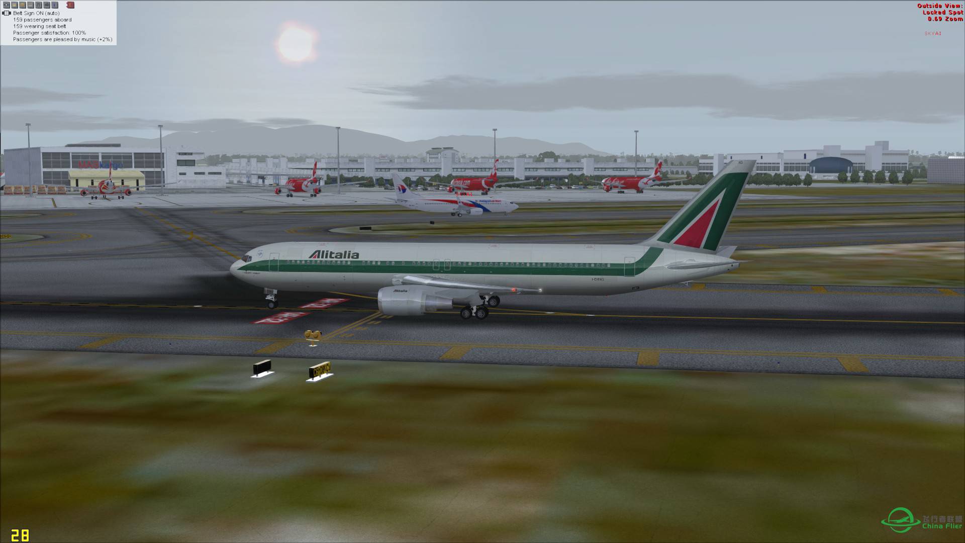 意大利航空 767-300ER 罗马-吉隆坡-5453 