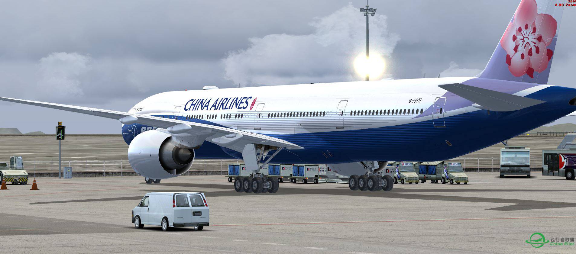 B777 ChinaAirline B18007-3705 