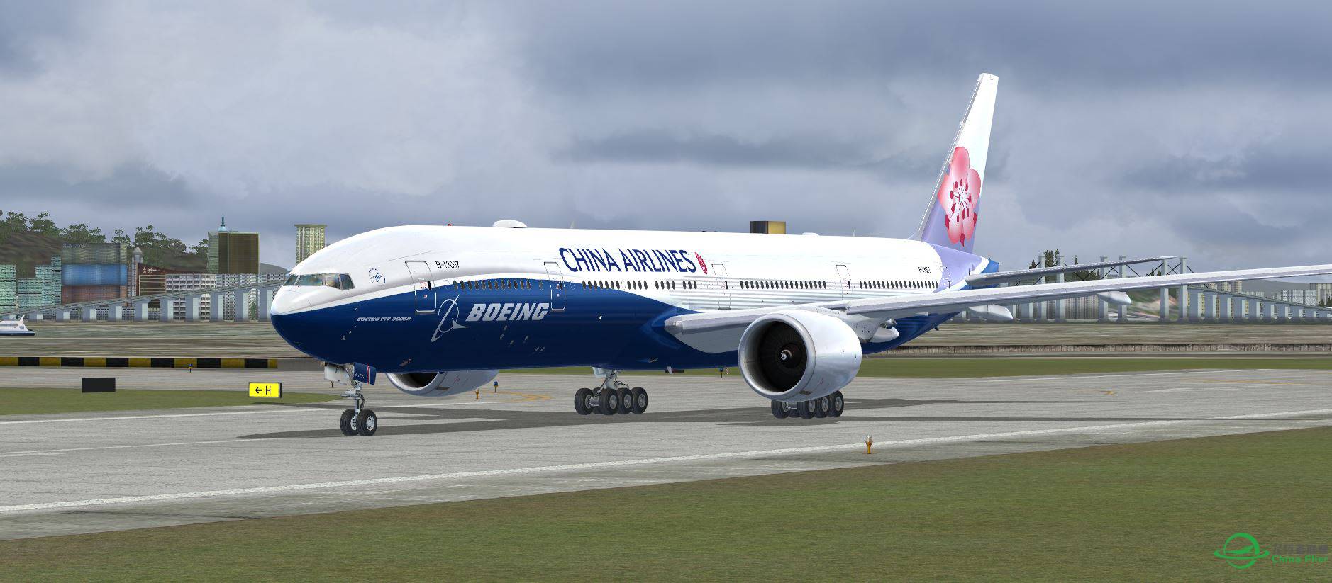 B777 ChinaAirline B18007-6842 