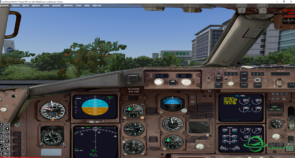 CaptainSim - B767-300EICAS和ND不显示字体-9504 