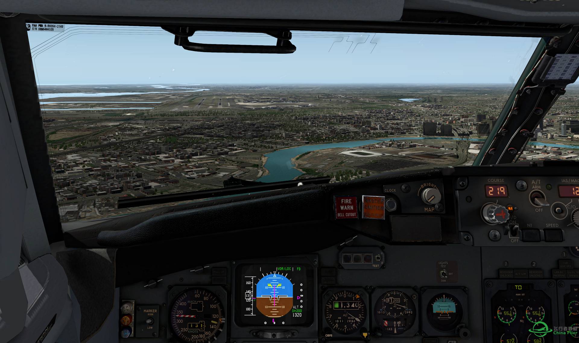 {XPLANE 10} KEWR APP FINAL to LANDING-3188 