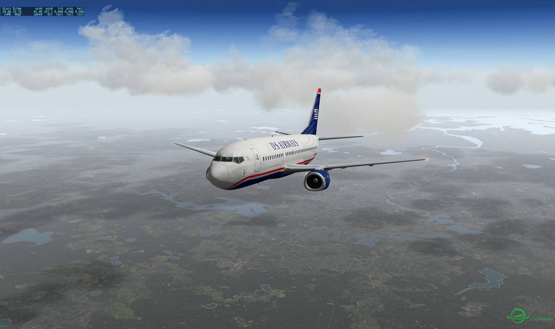 {XPLANE 10} KEWR APP FINAL to LANDING-6914 