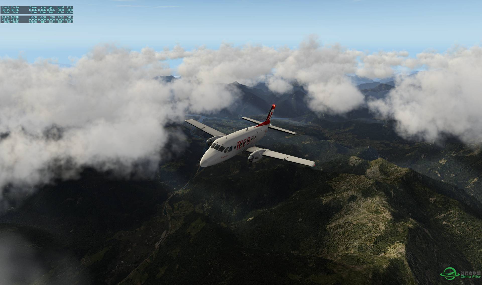 X-Plane 10效果全开+SkyMax Pro效果震撼！！-7567 