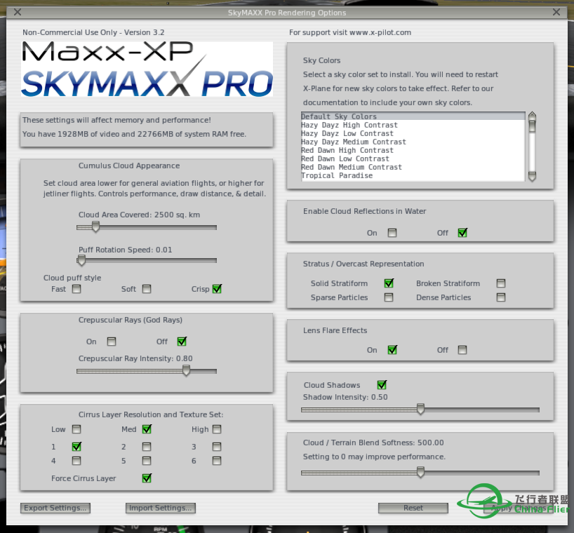 X-Plane 10效果全开+SkyMax Pro效果震撼！！-9597 