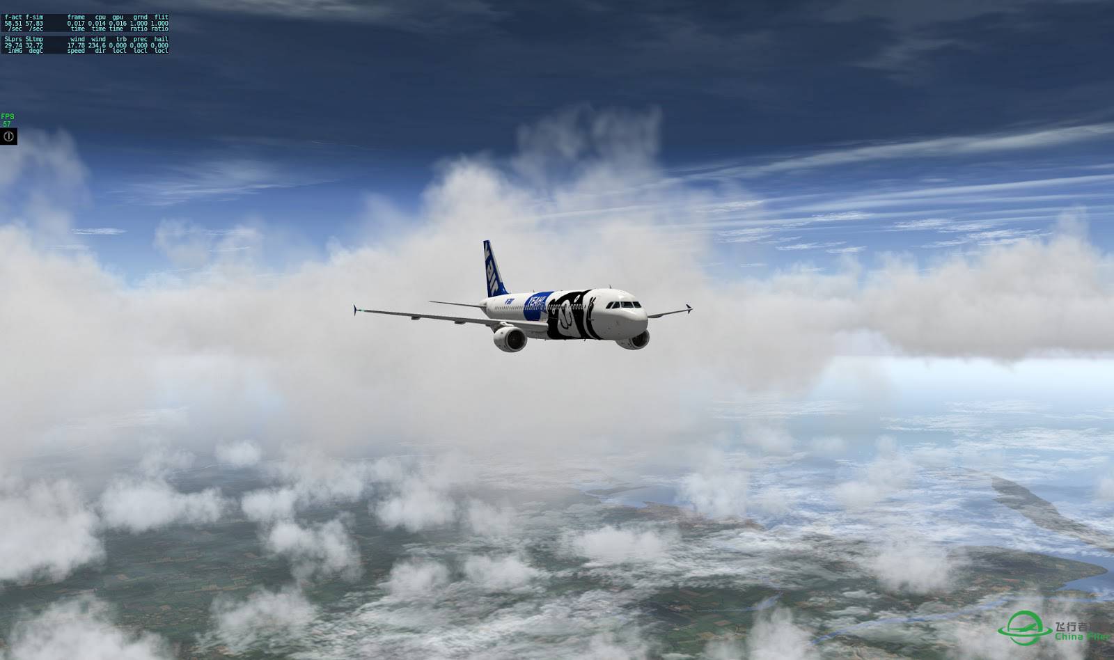 X-Plane 10效果全开+SkyMax Pro效果震撼！！-8818 