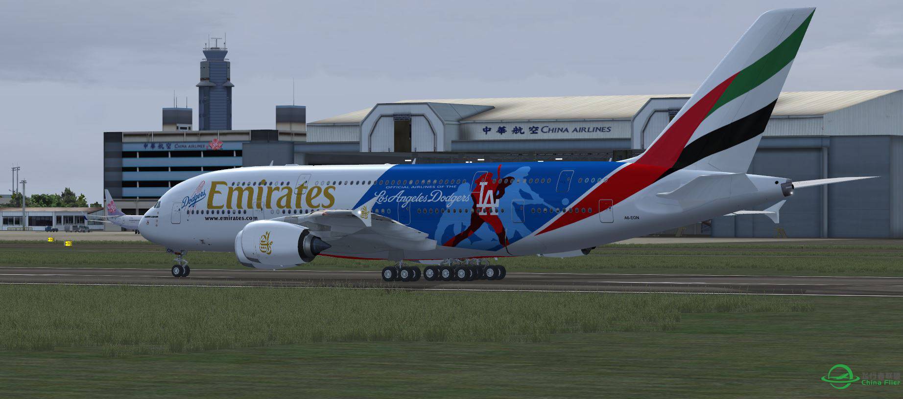A380 Emirates LA RCTP takeoff-6091 