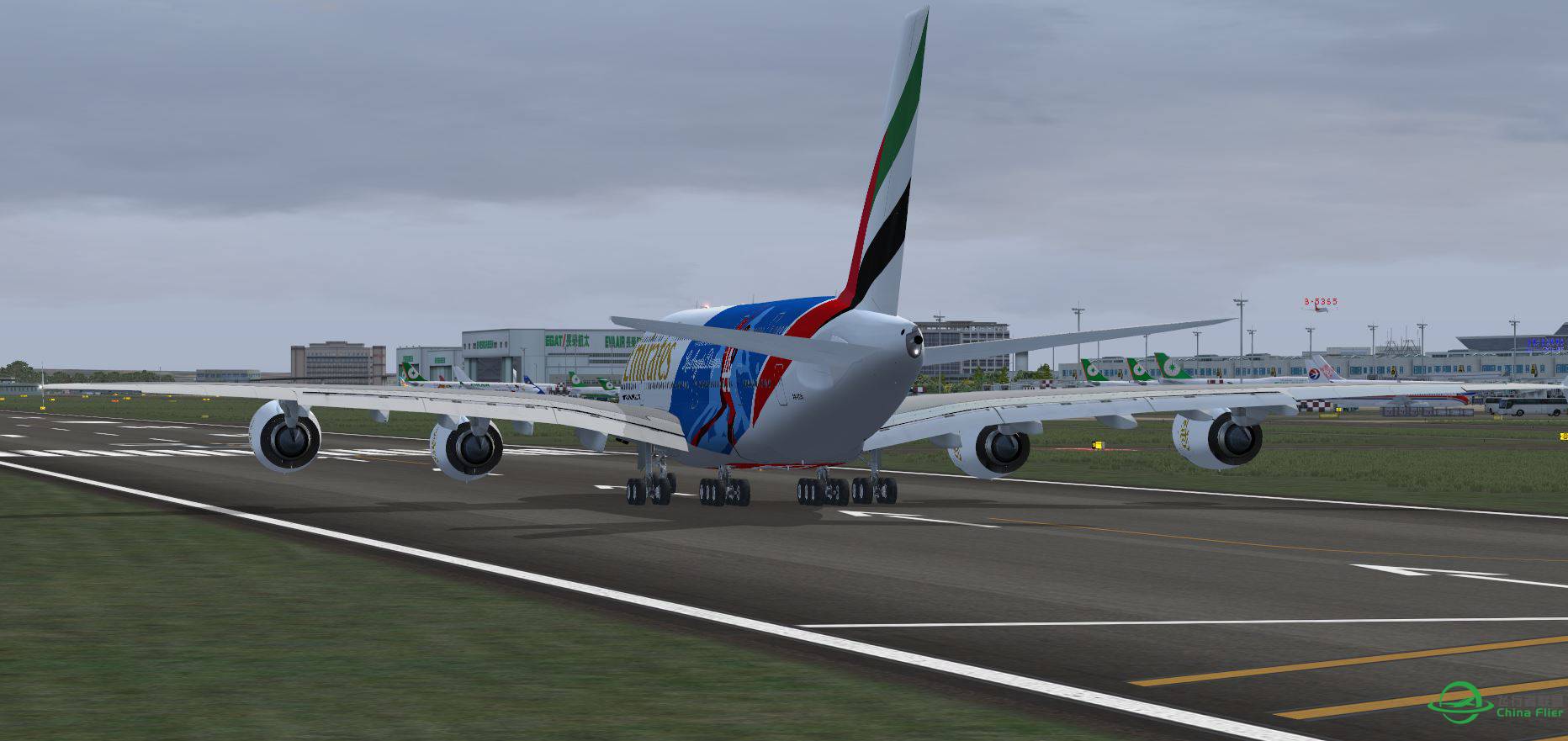 A380 Emirates LA RCTP takeoff-7108 