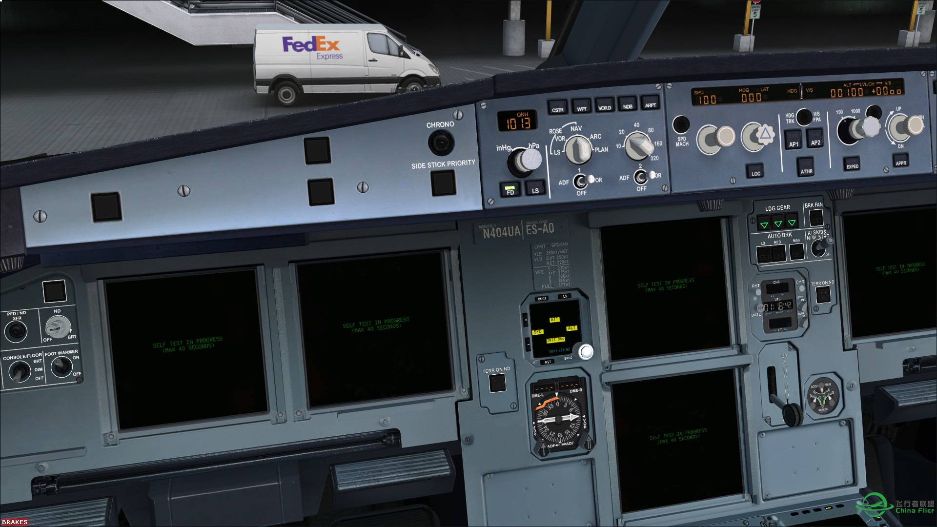 试飞坠吼的空客 FLIGHT SIM LABS A320 CFM/IAE-3489 