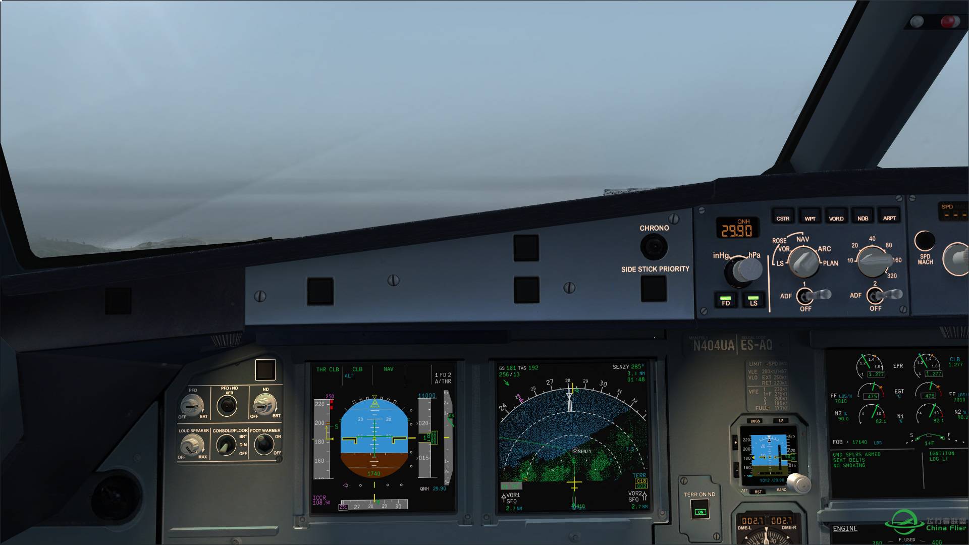 试飞坠吼的空客 FLIGHT SIM LABS A320 CFM/IAE-6686 