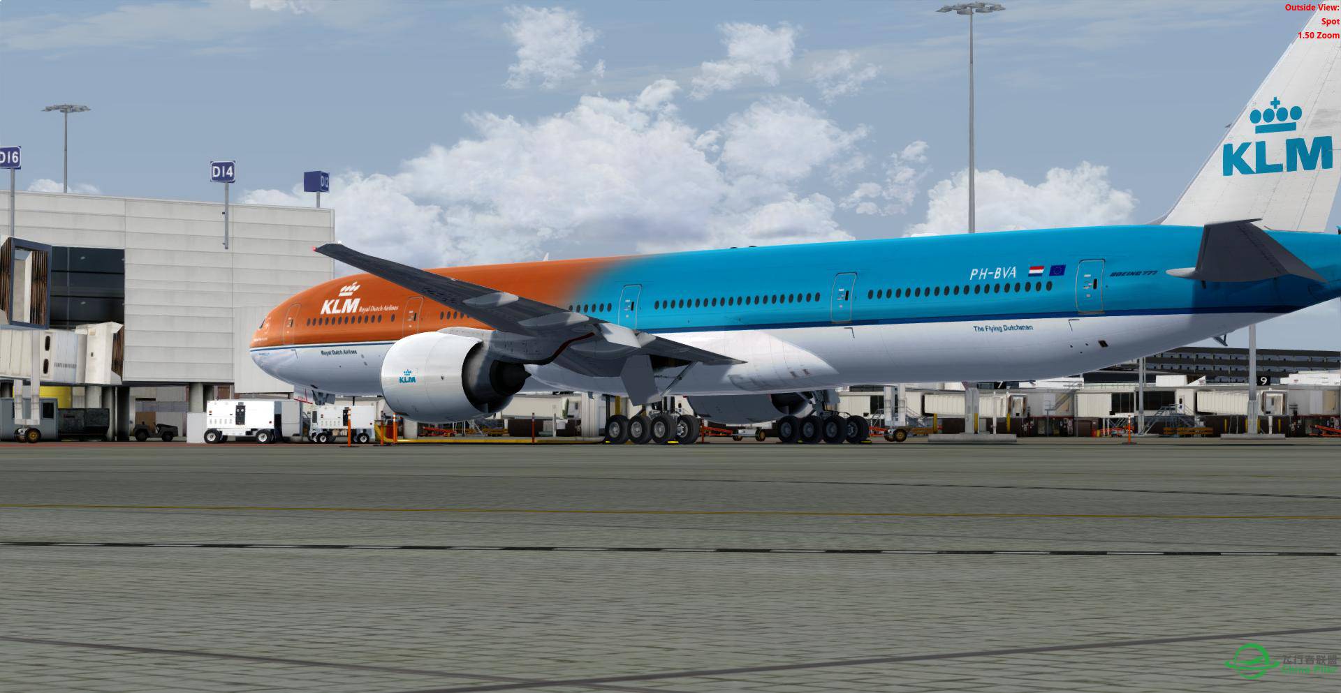 KLM Orange PH-BVA荷兰皇家航空橙蓝新装 测试图-487 