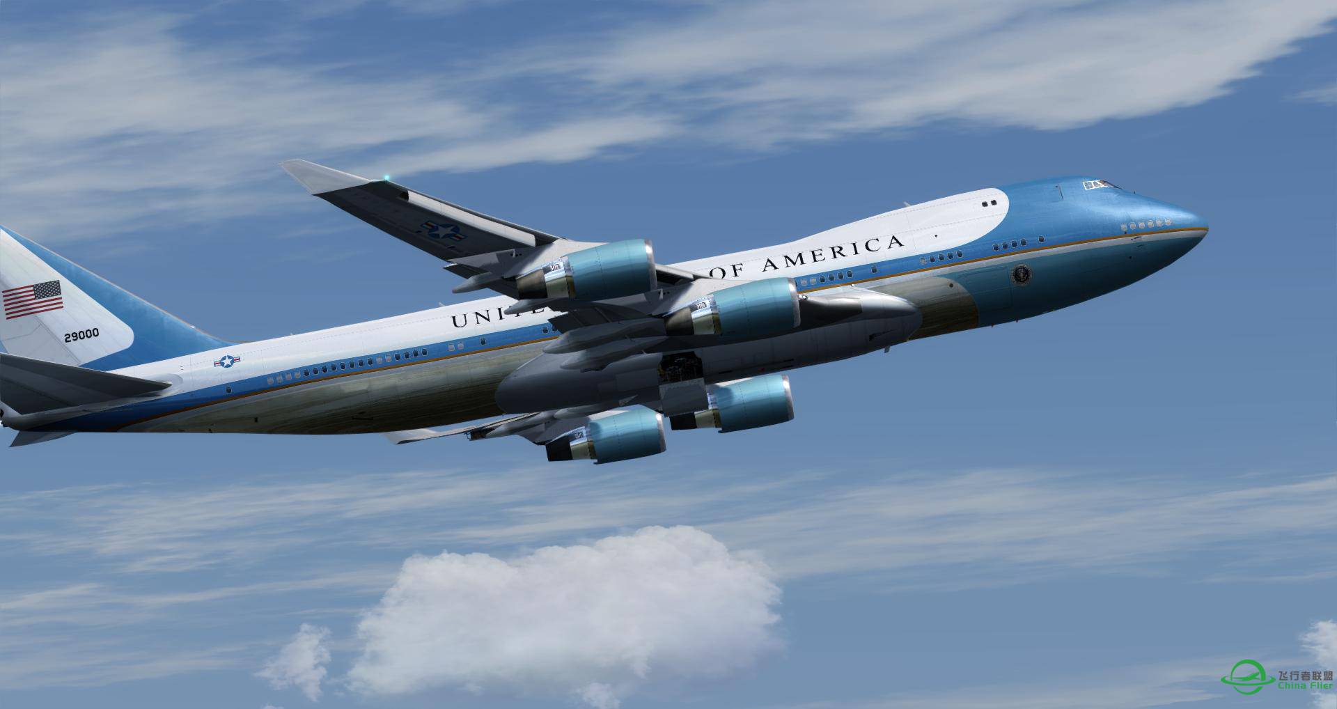 美国总统 空军一号，抵达杭州萧山国际机场-7966 