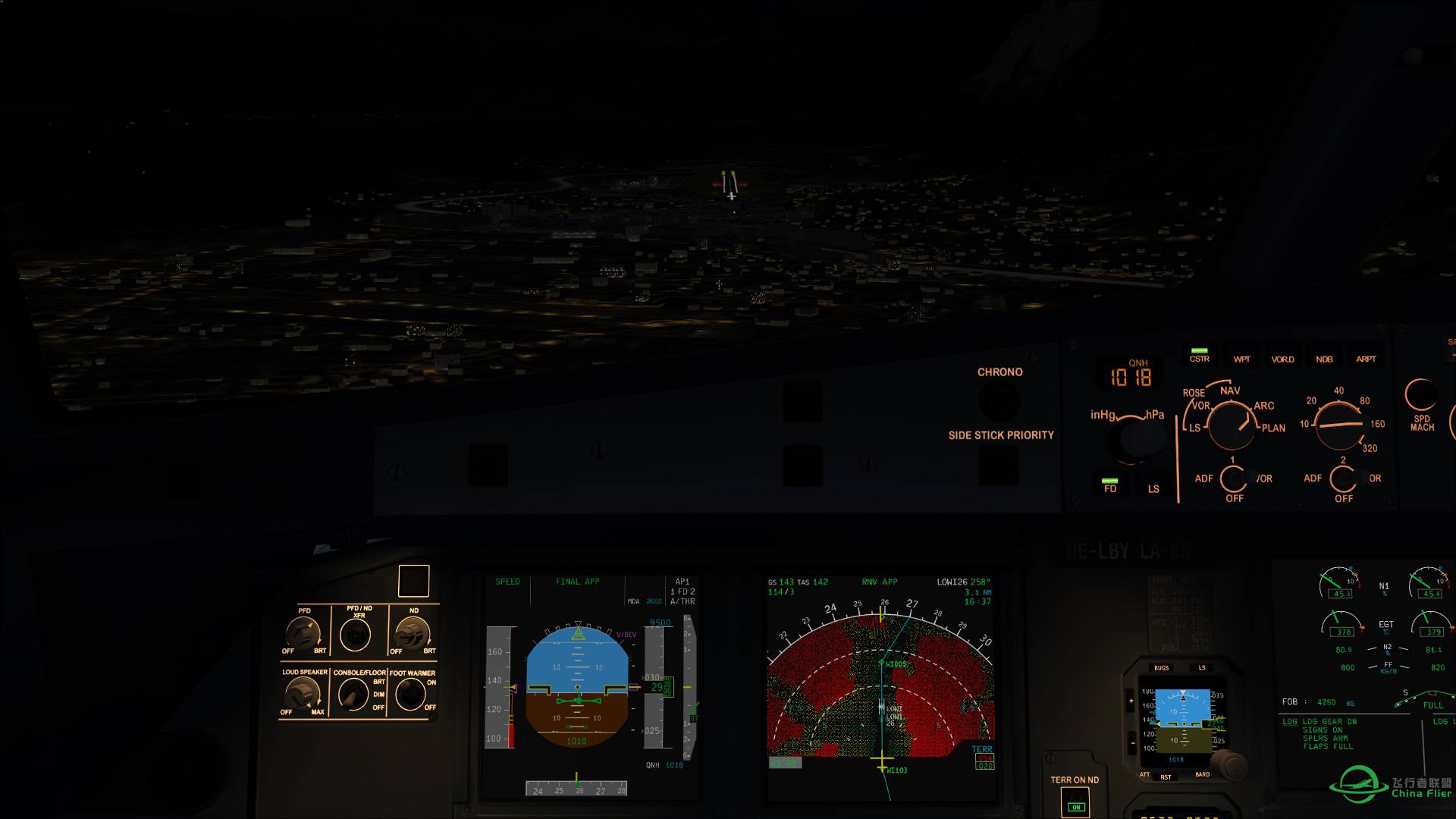 【FSL A320】奥地利航空OS901 夜航因斯布鲁克-4515 