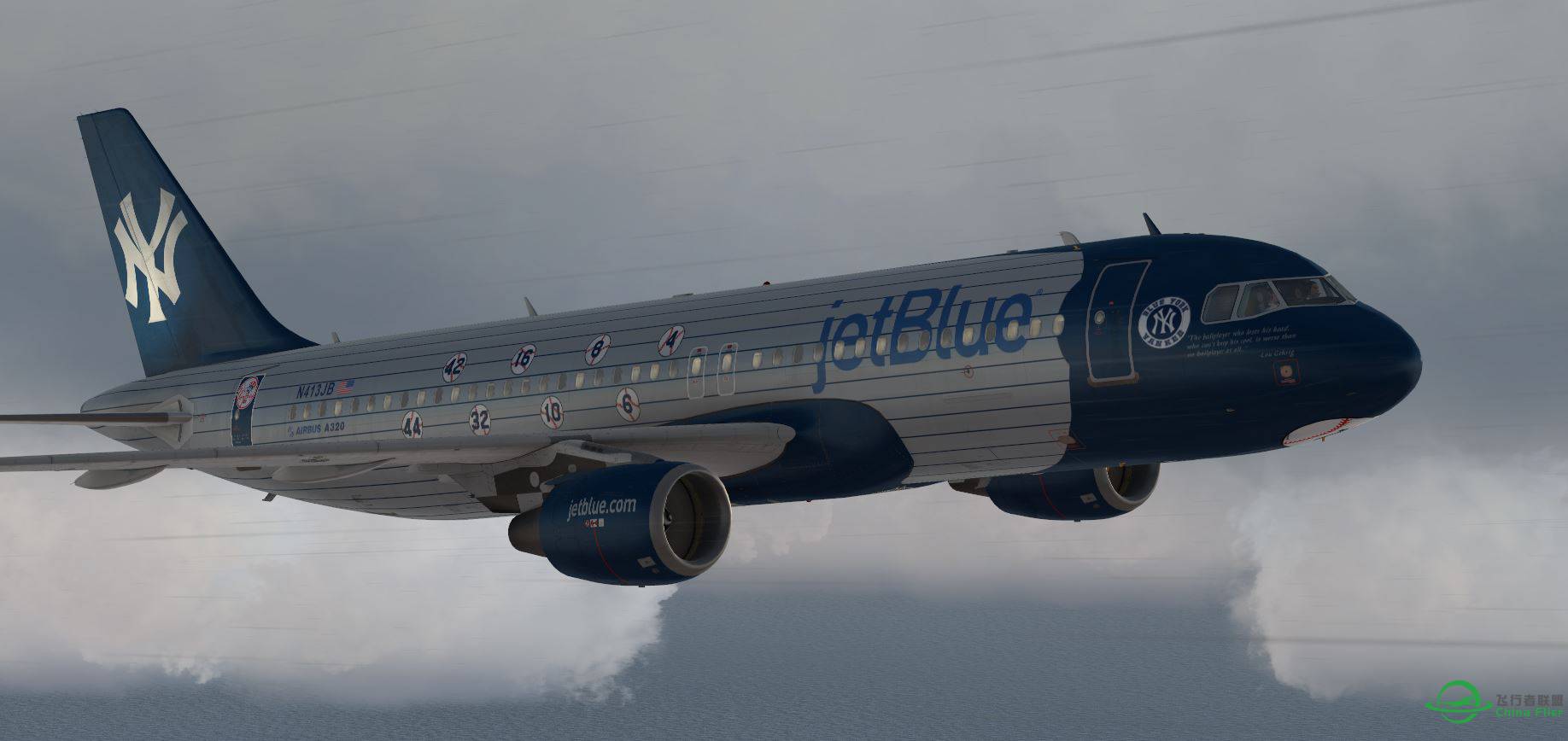 A320 JetBlue new york yankees-5556 