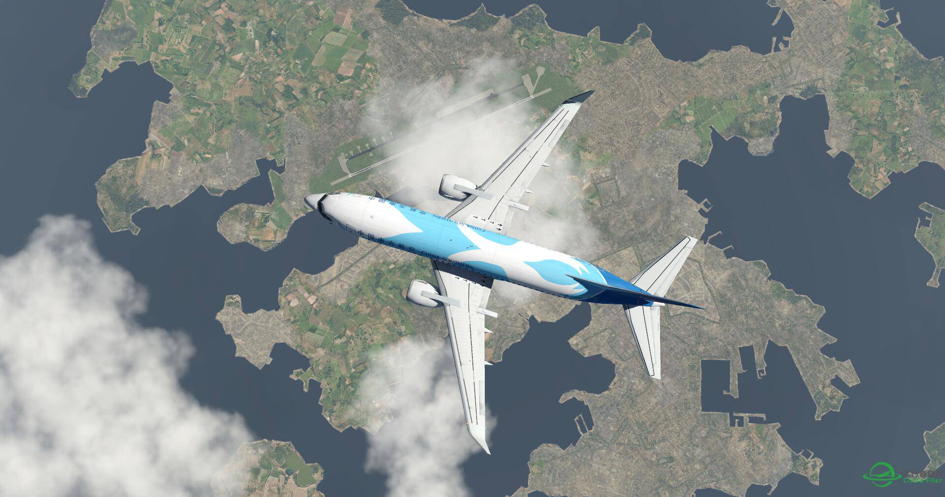 美图又来一波，XP11，波音737-300南航梦幻之翼香港飞台北-9248 