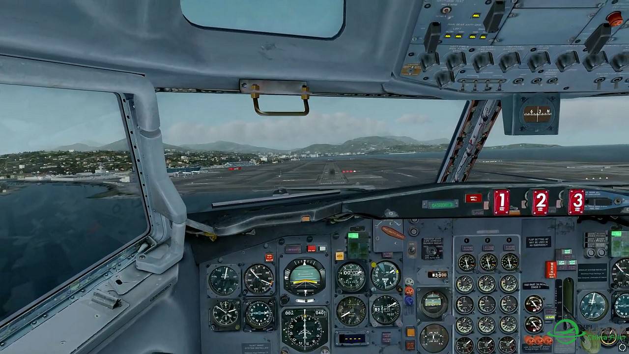 【新视频预告】Prepar3D - CaptainSim 727-200  ILS landing LFMN-9861 