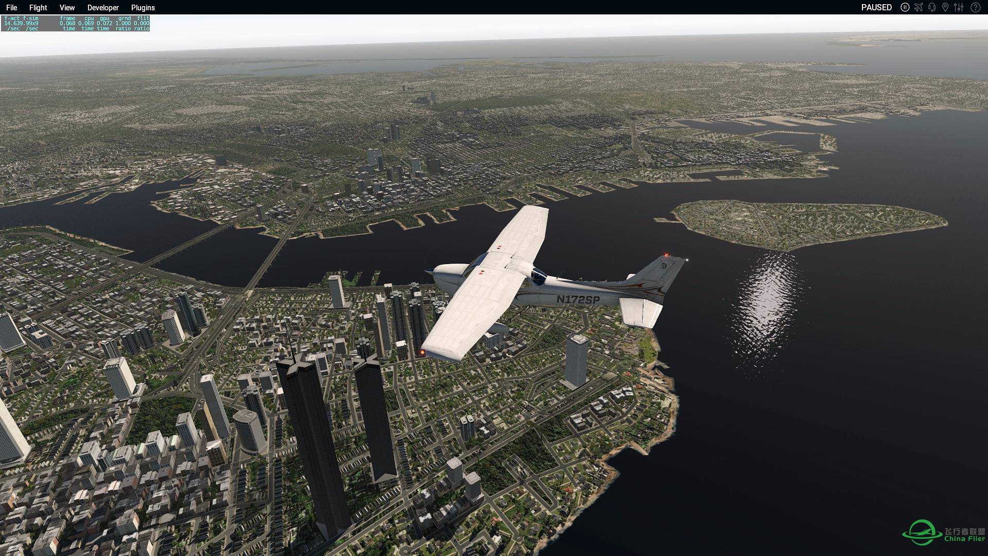 【XP11】1080P全高特效晒图，默认地景-6904 