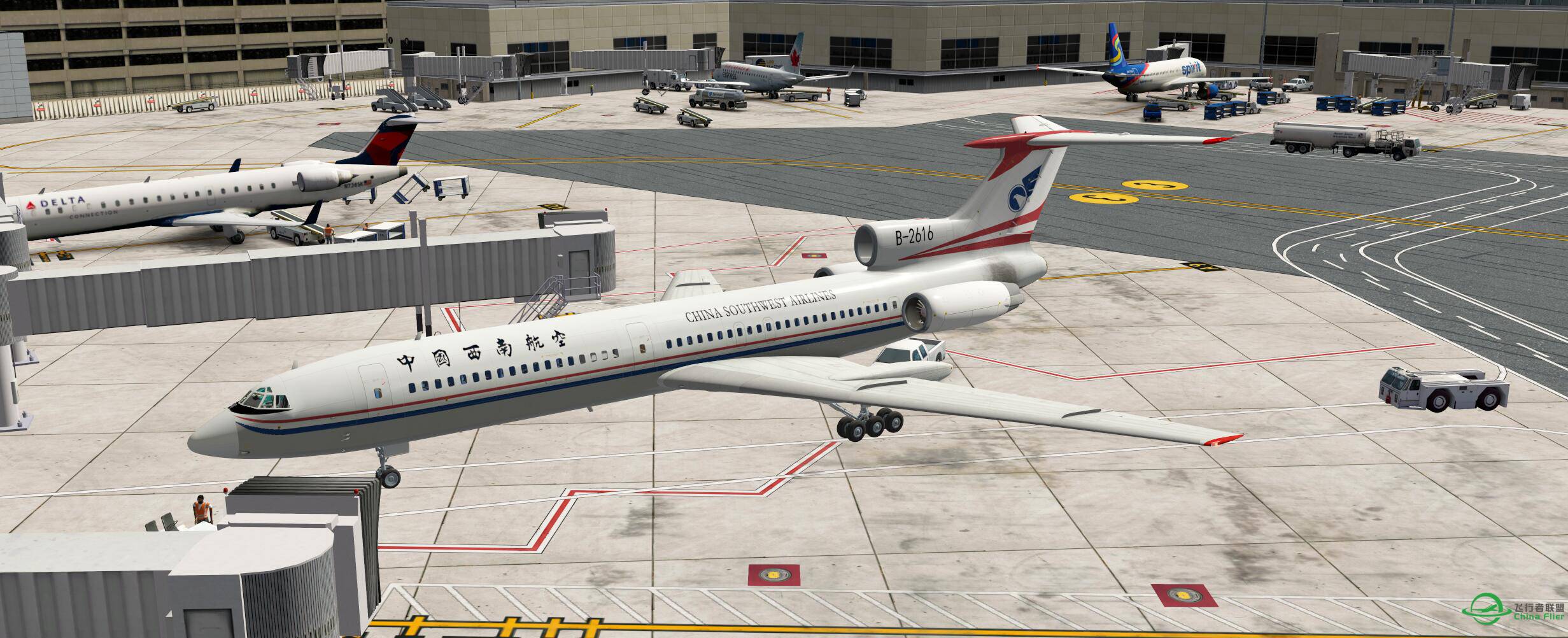 X-plane10 TU154先放预览图-9560 